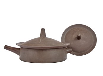 MID-CENTURY DANSK FLAMESTONE CASSEROLE POT