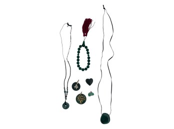 MISCELLANEOUS GROUP of JADE JEWELRY