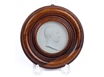 JEAN PIERRE DROZ PLASTER PORTRAIT MEDALLION