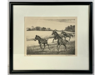 CLARENCE W. ANDERSON LITHOGRAPH / More Speed
