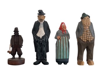 (4) SCANDINAVIAN CARVED FIGURINES