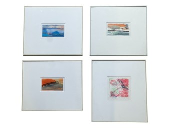 F. DOBSON (20th c) Four Works of Maine Origin