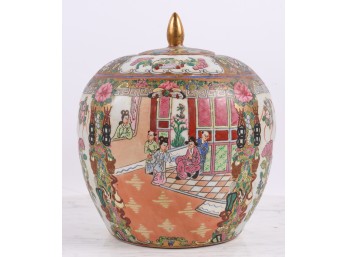 (Late 20th c) BULBOUS CHINESE PORCELAIN JAR