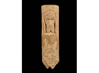 BASSET HOUND CARVED WOODEN WHIMSY