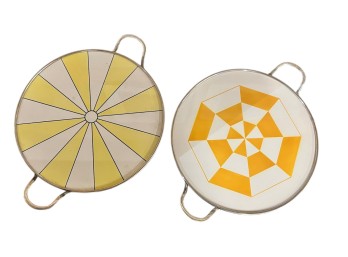 (2) ART DECO CERAMIC TRAYS by THEODOR PAETSCH