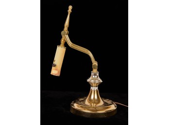 FINER QUALITY POSABLE BRASS TABLE LAMP