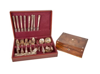 ROGERS TRIPLE PLATED FLATWARE SET