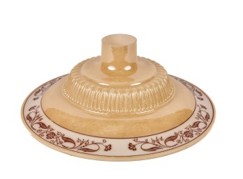 FLASHED MILK GLASS LAMP SHADE