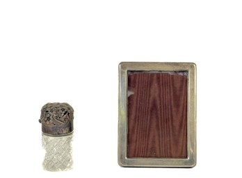 STERLING GORHAM PICTURE FRAME & CANNISTER