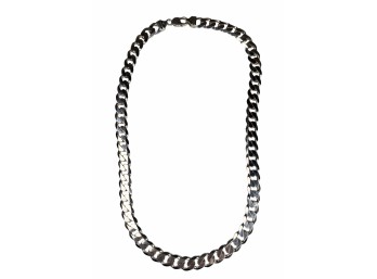 ITALIAN STERLING SILVER CUBAN LINK CHAIN