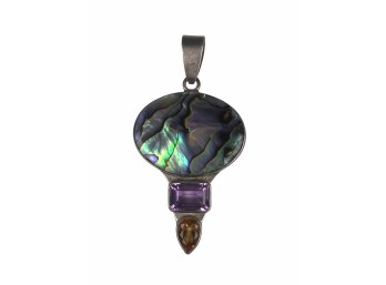 SIGNED CHARLES ALBERT STERLING SILVER PENDANT