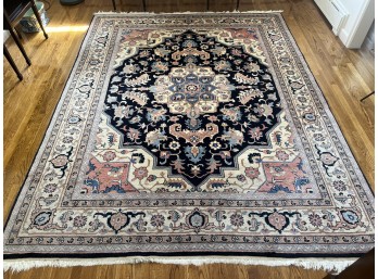 SEMI ANTIQUE HAND WOVEN ORIENTAL AREA CARPET