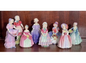 (8) ROYAL DOULTON PORCELAIN FIGURES