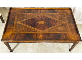 DECORATIVE FRENCH STYLE INLAID COCKTAIL TABLE
