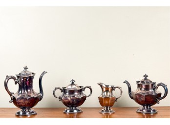(4) PIECE MERIDAN SILVER PLATED TEA SERVICE