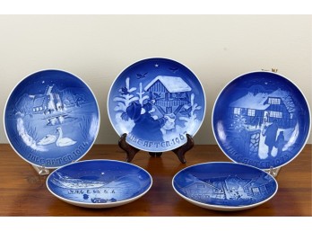 SET (5) ROYAL COPENHAGEN CHIRISTMAS DISHES
