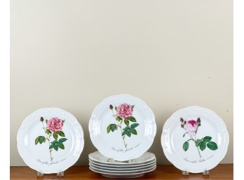 SET (8) HUTSCHENREUTHER 'VIKTORIA' BREAD PLATES