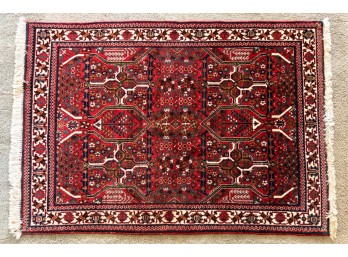 HAND KNOTTED HERIZ ORIENTAL AREA RUG