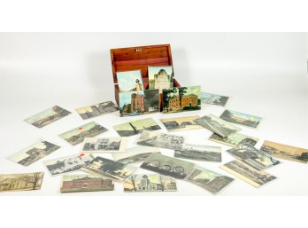 GROUPING VINTAGE AMESBURY MA POSTCARDS