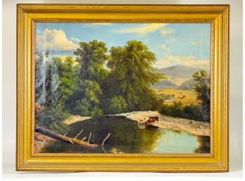 ALEXANDER RANSOM (1818-1865) 'VERMONT LANDSCAPE'