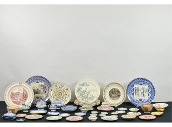 GENEROUS & INTERESTING LOT of ENGLISH PORCELAIN