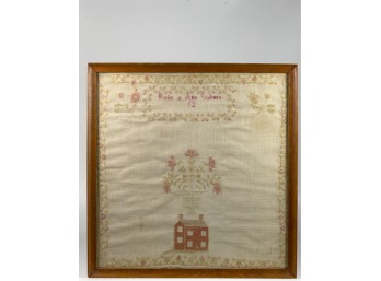 REBECCAH ANN BACKMAN (19th c) SAMPLER