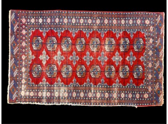 HAND WOVEN BOKHARA ORIENTAL AREA RUG