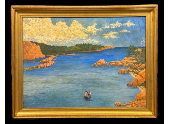 SIGNED (20thc) AMERICAN SCHOOL 'FISHING THE INLET'
