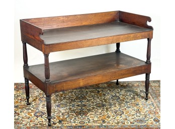 (2) TIERED SHERATON MAHOGANY WASH STAND