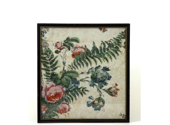 HAND PAINTED (19thc) WALLPAPER PANEL