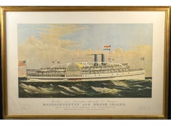 CURRIER & IVES 'PROVIDENCE & STONINGTON STEAMSHIP'