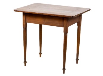 (19thc) COUNTRY SIDE TABLE in RED WASH