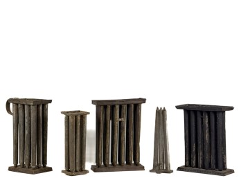 (5) TIN CANDLE MOLDS