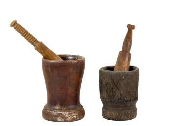 Two (19th c) MORTARS & PESTLES
