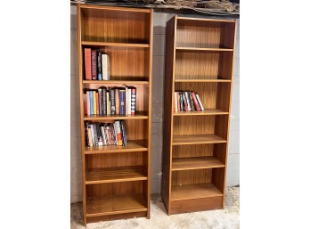 (2) SIX SHELF BOOKCASES