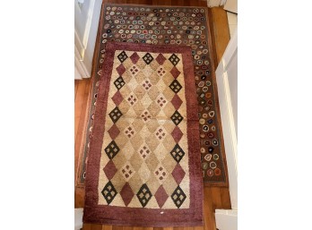 (2) DECORATIVE AREA RUGS