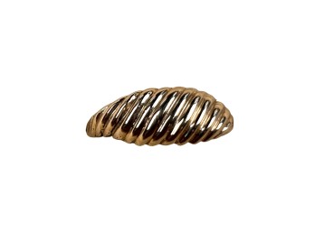 14K GOLD SHRIMP DOME RING