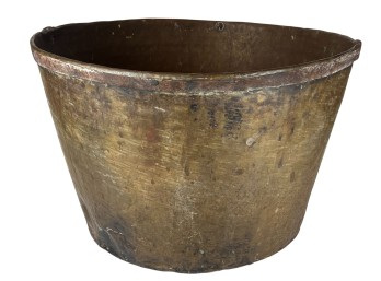 LARGE ANTIQUE BRASS BUCKET