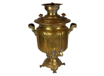 ANTIQUE RUSSIAN BRASS SAMOVAR