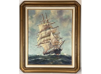 E. KIRBY 'CLIPPER SHIP AT SEA'