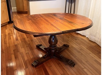 PINE PEDESTAL DINING TABLE