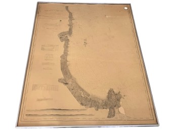 1867 COAST CHART NO 8 FROM WELLS TO CAPE ANN