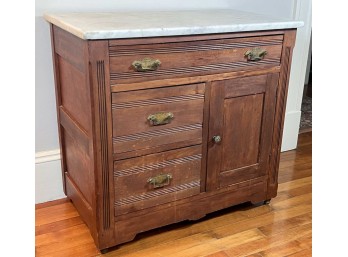 MARBLE TOP COMMODE