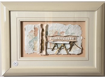 SIGNED E. ROSE MIXED MEDIA ABSTRACT