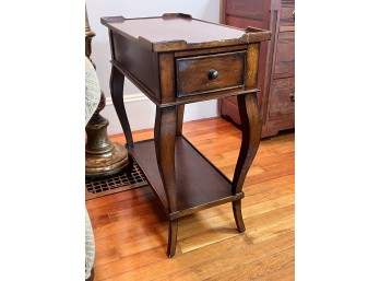 ETHAN ALLEN SINGLE DRAWER SIDE TABLE