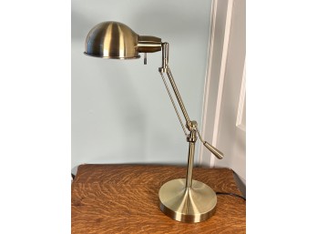 BRUSHED NICKEL ADJUSTABLE DESK LAMP
