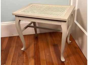 QUEEN ANN STYLE CANE SEAT BENCH