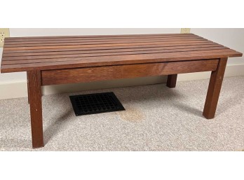 CONTEMPORARY TEAK BENCH