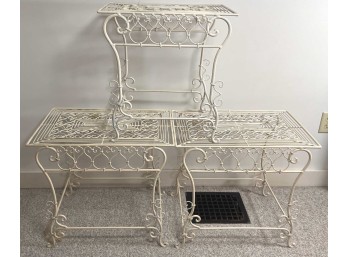 SET of THREE IRON STANDS