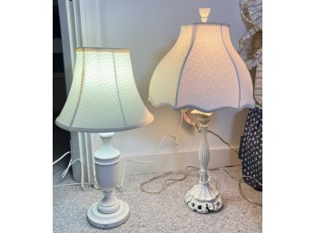 (2) DECORATIVE TABLE LAMPS
